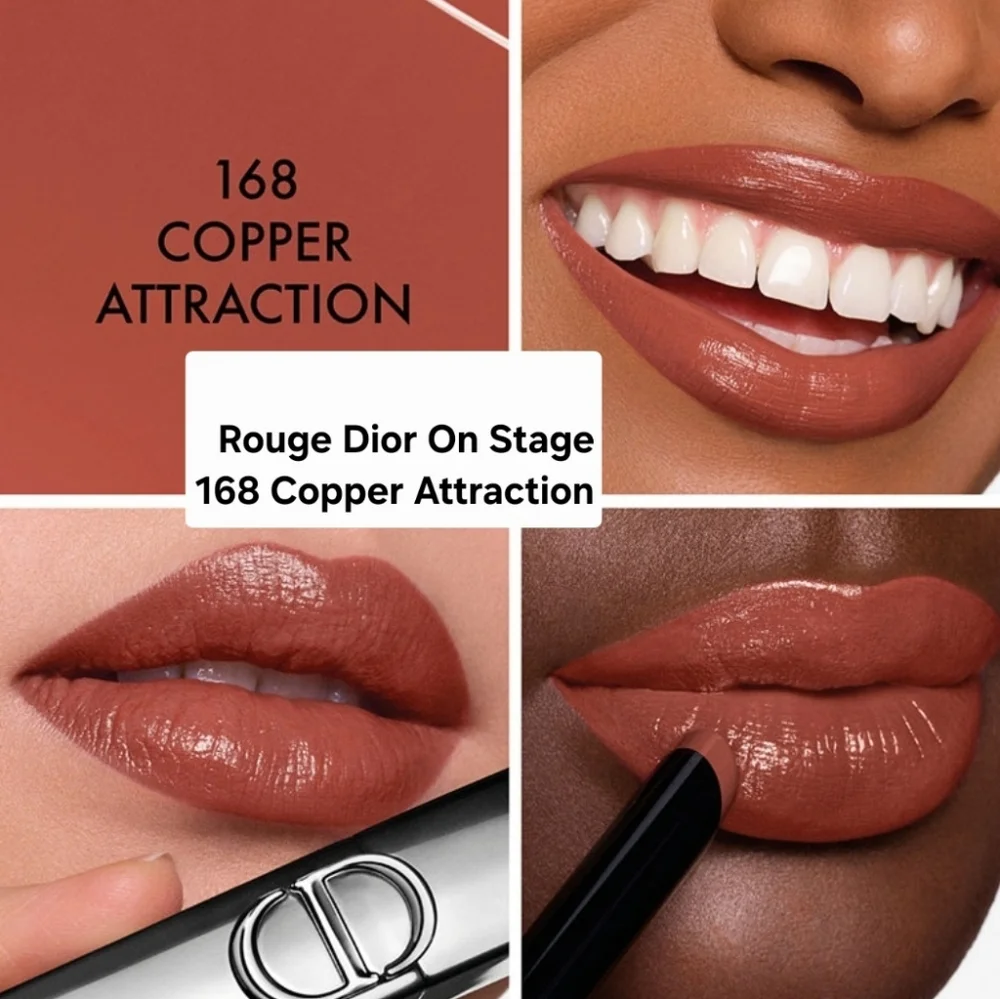 Rouge Dior On StageUltra Longwear Lipstick - Shine Finish Copper Attraction BNIB - Picture 2 of 7